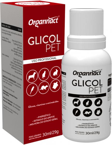 Suplemento Glicol Pet Organnact 30 Ml - Organnact
