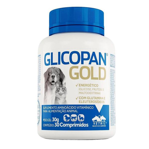 Suplemento Glicopan Gold Comprimidos - 30 Comprimidos - Vetnil