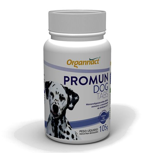 Suplemento Organnact Promun Dog Tabs 105g 60 Tabletes