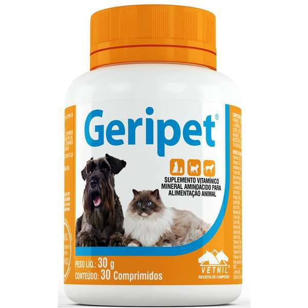 Suplemento Vetnil Geripet Comprimido - 30 G