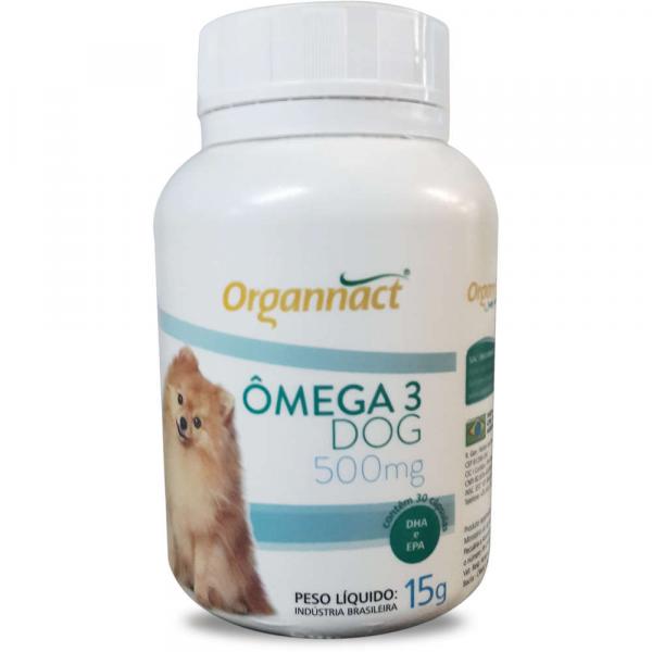 Suplemento Vitamínico 15g Organnact Omega 3 Dog 500