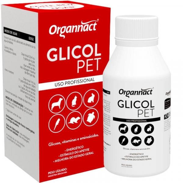 Suplemento Vitaminico Glicol Pet 120ml Organnact