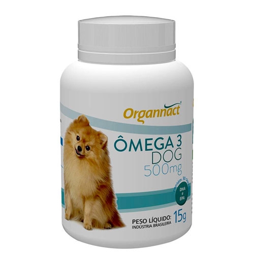 Suplemento Vitamínico Omega 3 Dog Organnact 500mg