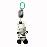 Suspensão de Bell Toy Branco e preto Zebra Stroller Infant Car Bed Berço Hanging Wind Chime Toy