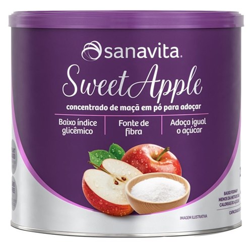 Sweetapple Adoçante Natural a Base de Maçã da Sanavita 250G