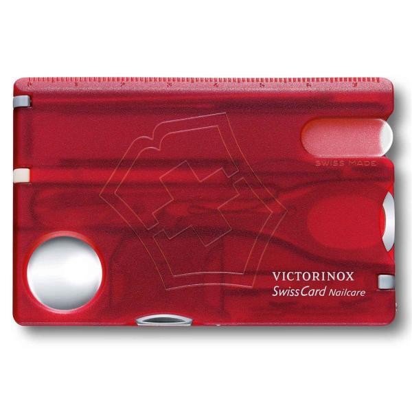Swisscard Suiço Victorinox Nailcare Vermelho Translúcido 0.7240.T