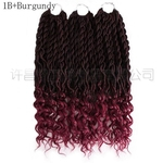 Synthetic Hair Extension Crochet Tranças 18 Inch macias Natural Kanekalon 24 Stands / pack Goddess Faux Locks cabelo