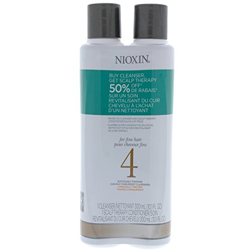 System 4 Cleanser And Scalp Therapy Conditioner Duo By Nioxin For Unisex - 10.1 Oz Shampoo And Condit