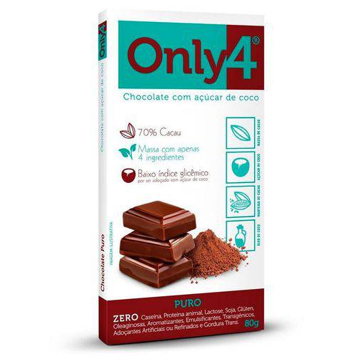 Tablete Chocolate Only4 80g - Puro