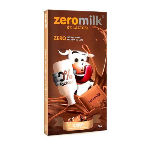 Tablete Chocolate Zeromilk 80g - Crisp