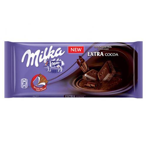 Tablete de Chocolate Extra Cocoa 100g - Milka