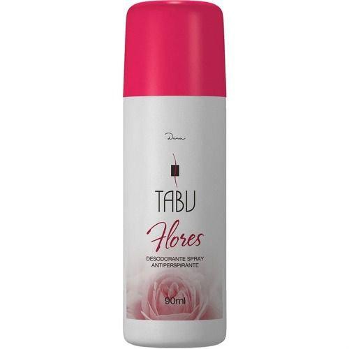 Tabu Flores Desodorante Spray 90ml (Kit C/06)