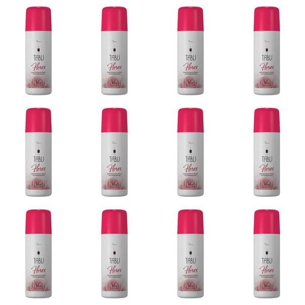 Tabu Flores Desodorante Spray 90ml (Kit C/12)