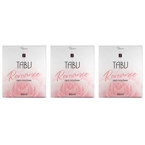 Tabu Romance Deo Colônia 60ml - Kit com 03
