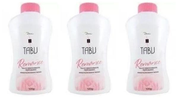 Tabu Romance Talco 100g (Kit C/03)