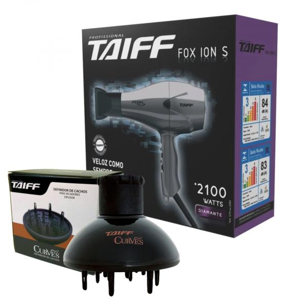 Taiff Kit 220v - Secador New Black 1900w + Modelador Curves 3/4 + Prancha 180