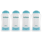 Talco Desodorante Herbíssimo Sensitive Deixa Pele Limpa Protegida E Suavemente Perfumada 4x100g