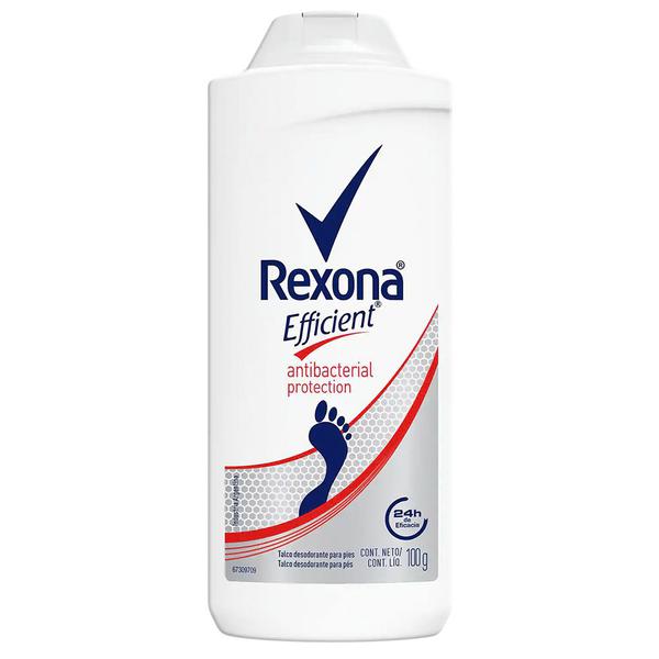Talco Desodorante para Pés Rexona Efficient Antibacterial Protection 100g