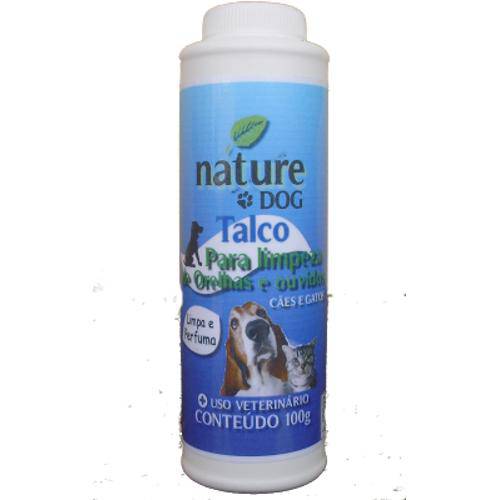 Talco Limpa Orelhas e Ouvidos Nature Dog para Cães e Gatos - 100g