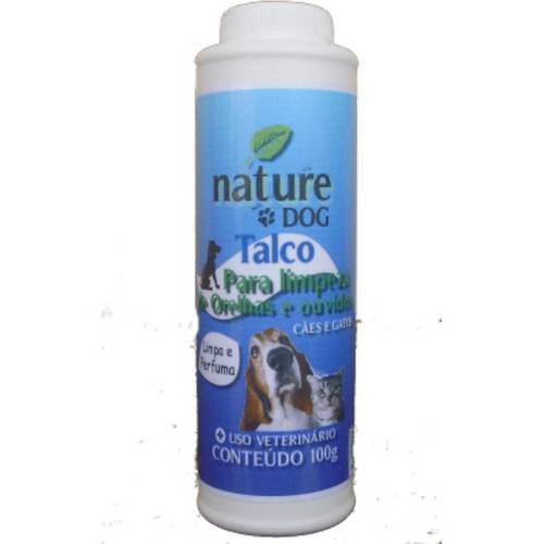 Talco Limpa Ouvidos Nature Dog para Cães e Gatos -100g
