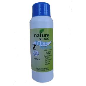 Talco Perfumado Antipulgas Nature Dog para Cães e Gatos - (4x1) Pulgas ,carrapatos,sarnas e Piolhos 150g