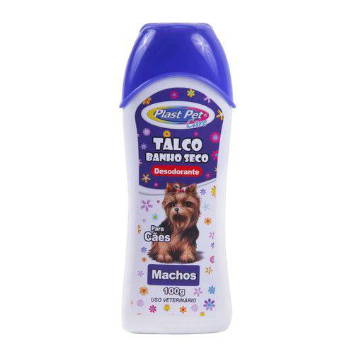 Talco Plast Pet Banho Seco Perf Machos 100 Gr