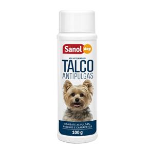 Talco Sanol Dog Antipulgas para Cães - 100gr