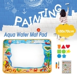Tamanho grande 100x70 cm DIY Crianças Aqua Magic Água Desenho Pad Kit Doodle Mat Set
