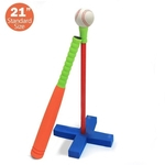 Tamanho padrão material de borracha Ambiental Crianças suave espuma T-Ball / Baseball Set Toy For Kids Mais de 3 anos de idade.