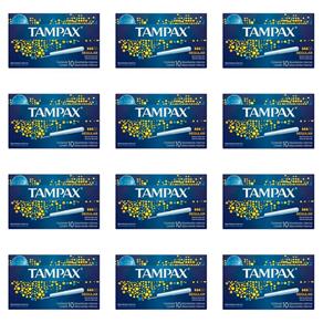 Tampax Absorvente Íntimo Regular com 10 - Kit com 12