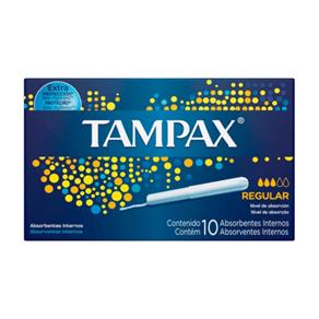 Tampax Absorvente Íntimo Regular com 10
