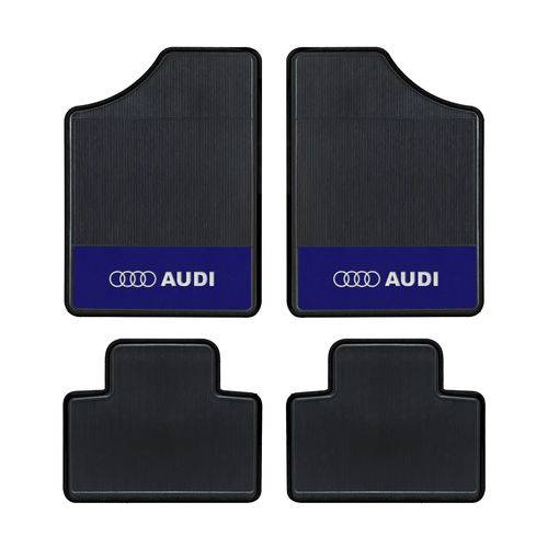 Tapete Automotivo - Audi A2 - Base Azul - Logo Audi