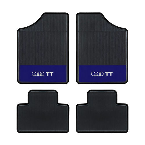 Tapete Automotivo - Audi TT - Base Azul - Logo Audi