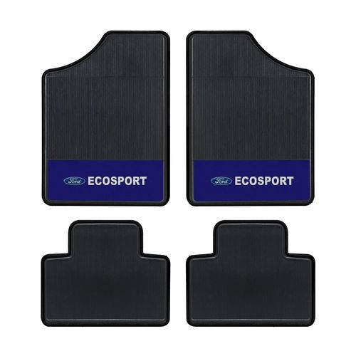 Tapete Automotivo -Ecosport - Base Azul - Logo Ford