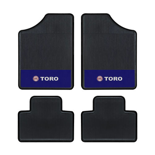 Tapete Automotivo - Fiat Toro - Base Azul - Logo Fiat