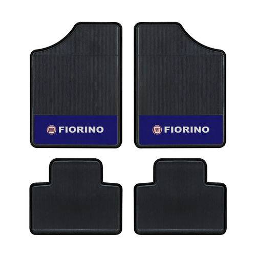 Tapete Automotivo -Fiorino - Base Azul - Logo Fiat