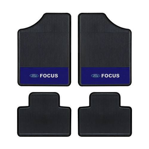 Tapete Automotivo - Ford Focus - Base Azul- Logo Ford