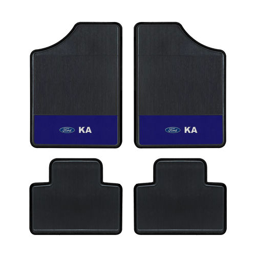 Tapete Automotivo - Ford Ka - Base Azul - Logo Ford