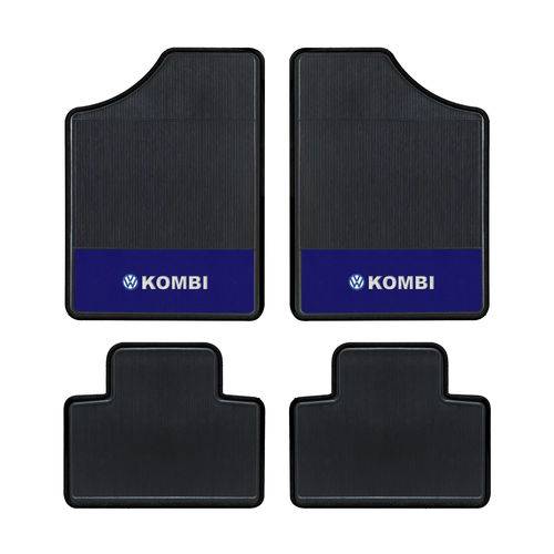 Tapete Automotivo- Kombi - Base Azul - Logo Volkswagen