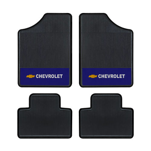 Tapete Automotivo -Logo Chevrolet - Base Azul