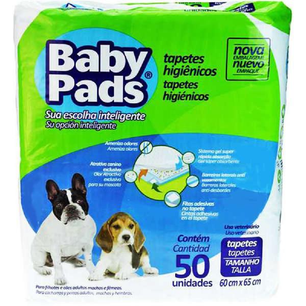 Tapete Higiênico Baby Pads para Cães de Todas as Raças e Idades 65 X 60 Cm - Petix (50 Unidades) - Baby Pads - Petix
