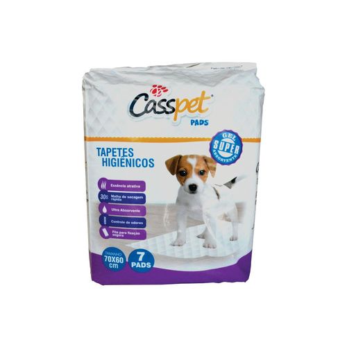 Tapete Higienico Casspet Pads para Cães com 7 Unidades 70cm X 60cm