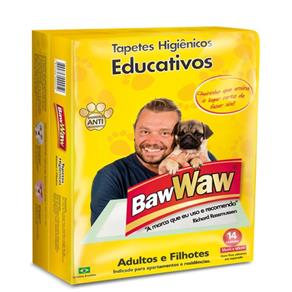 Tapete Higiênico Educativo para Cães com 14 Unidades - BAW WAW