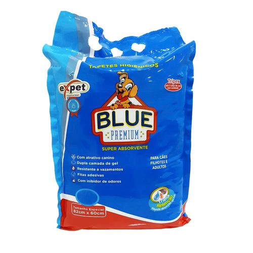 Tapete Higiênico Expet Blue Premium Triplex para Cães 7 Unidades