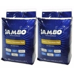 Tapete higiênico Jambo Pet 60 unidades 80cm x 60cm - 2 pacotes