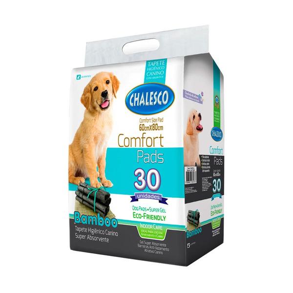Tapete Higiênico para Cães Confort Bamboo Chalesco - 30 Unidades