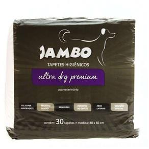 Jambo Tapetes Higienicos de Alta Absorção - 80 Cm X 60 Cm - 30 Unidades