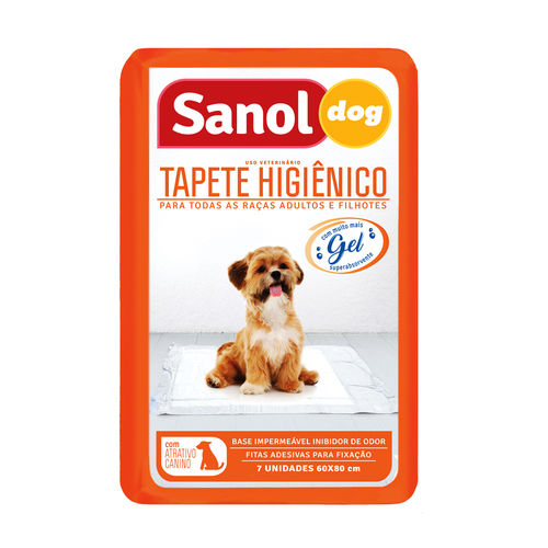 Tapete Higiênico Sanol Dog - 7 Unidades