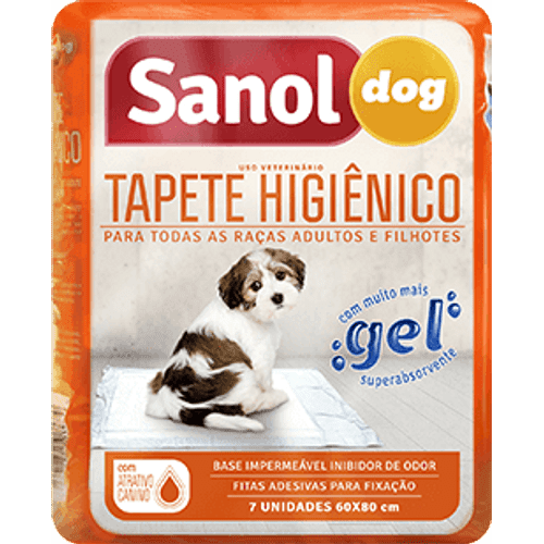 Tapete Higiênico Sanol Dog para Cães 7 Unidades