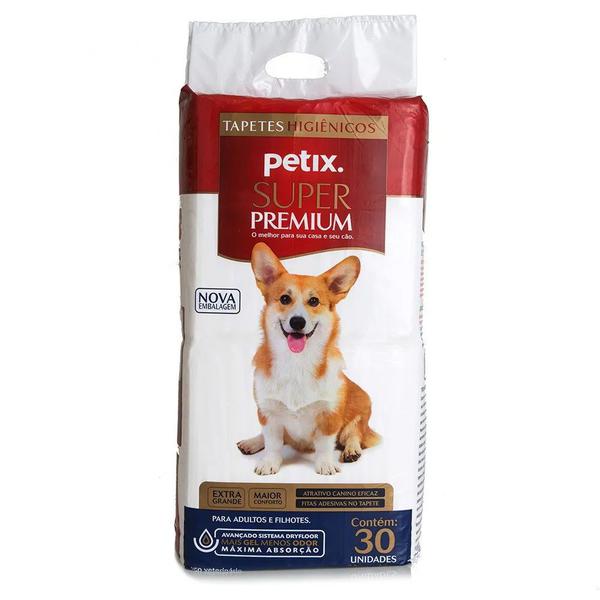 Tapete Higiênico Super Premium para Cães de Todas as Raças e Idades 90 X 60 Cm - Petix (30 Unidades) - Super Premium - Petix